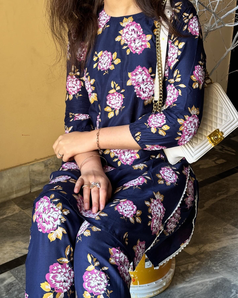 Floral Grace โ Flower Printed 2PC Set