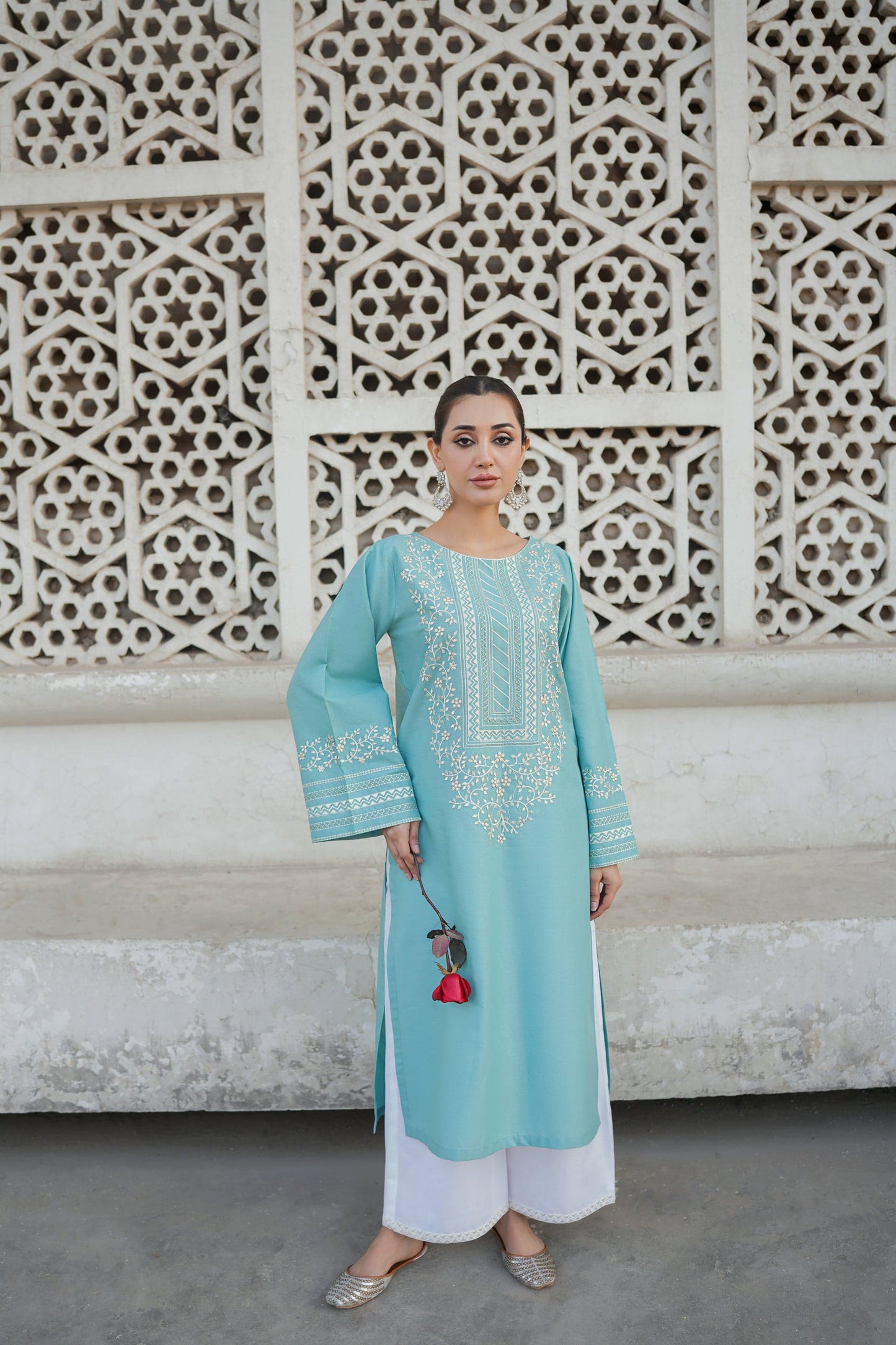RAMSHA LAWN EMB CO-ORD SET