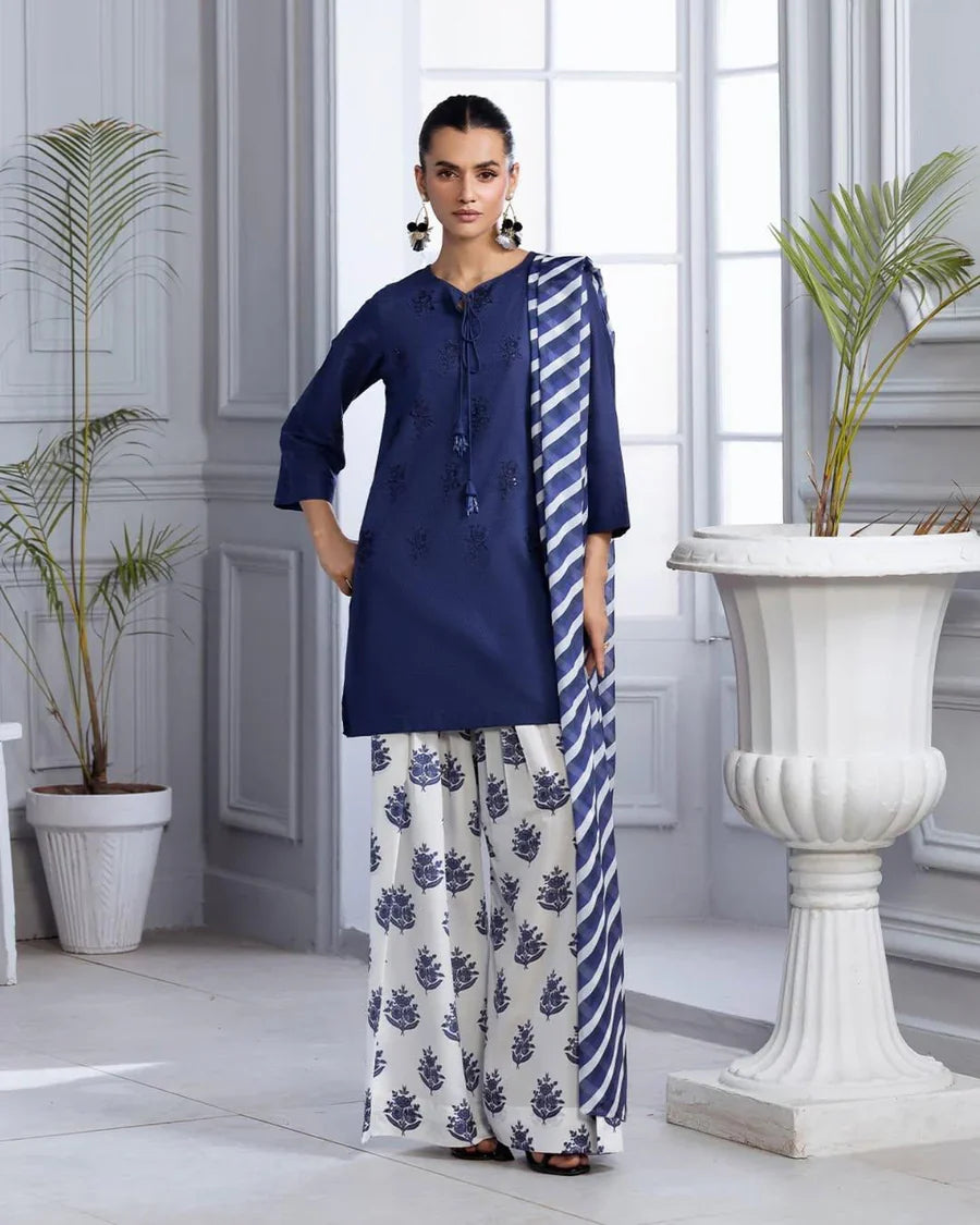 BLUE BLOOM LAWN 3PC