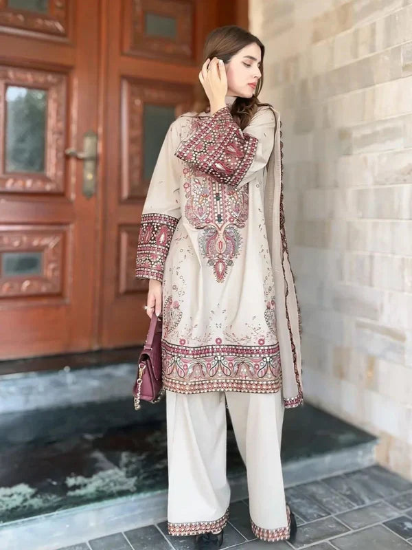 WINTER LUXURY HEAVY FULLY EMB 3PC