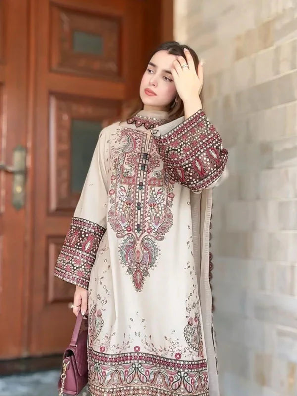WINTER LUXURY HEAVY FULLY EMB 3PC