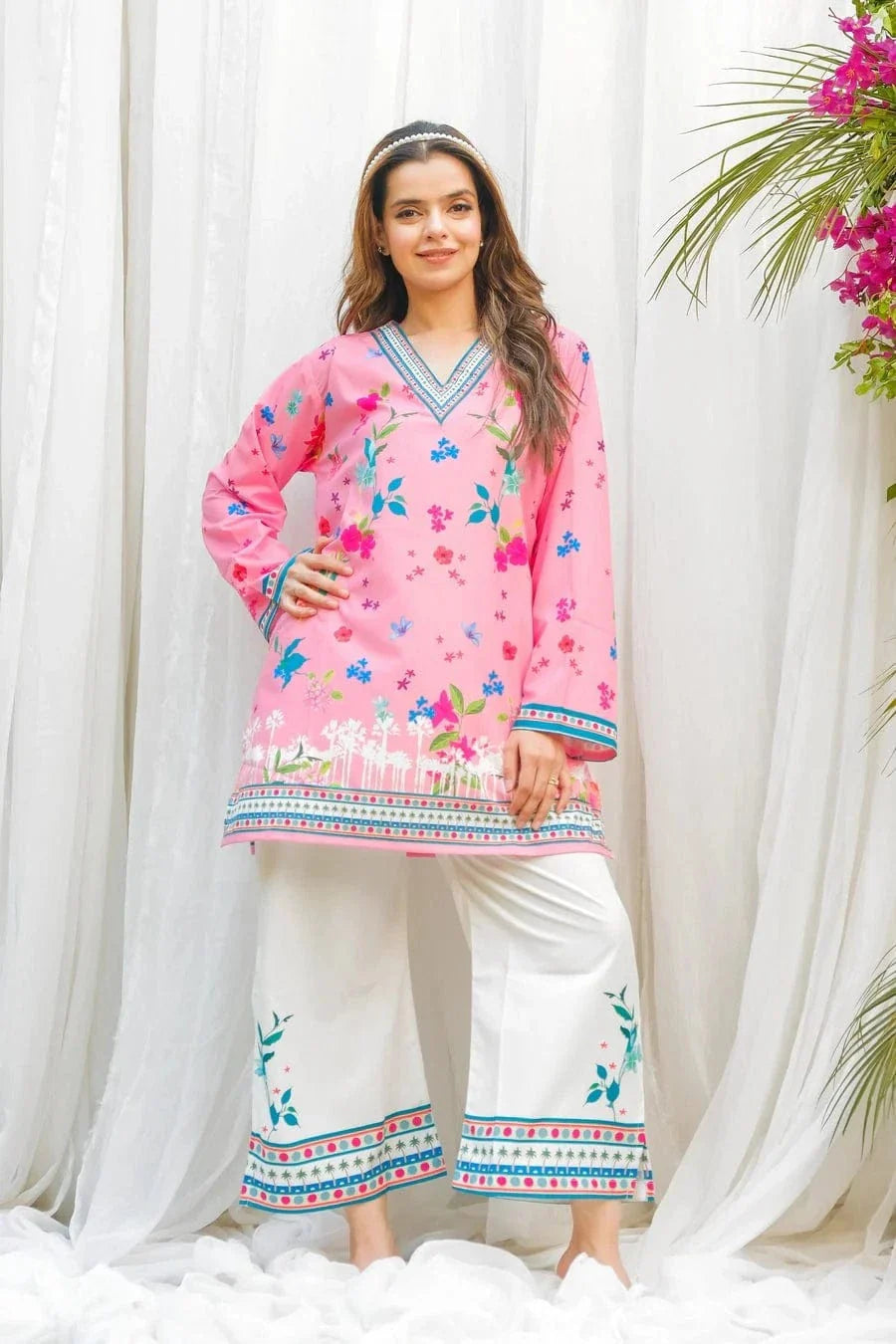 Floral Digital Print 2Pc