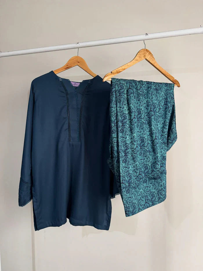 BLUE  SET ( FARSHI SHALWAR )