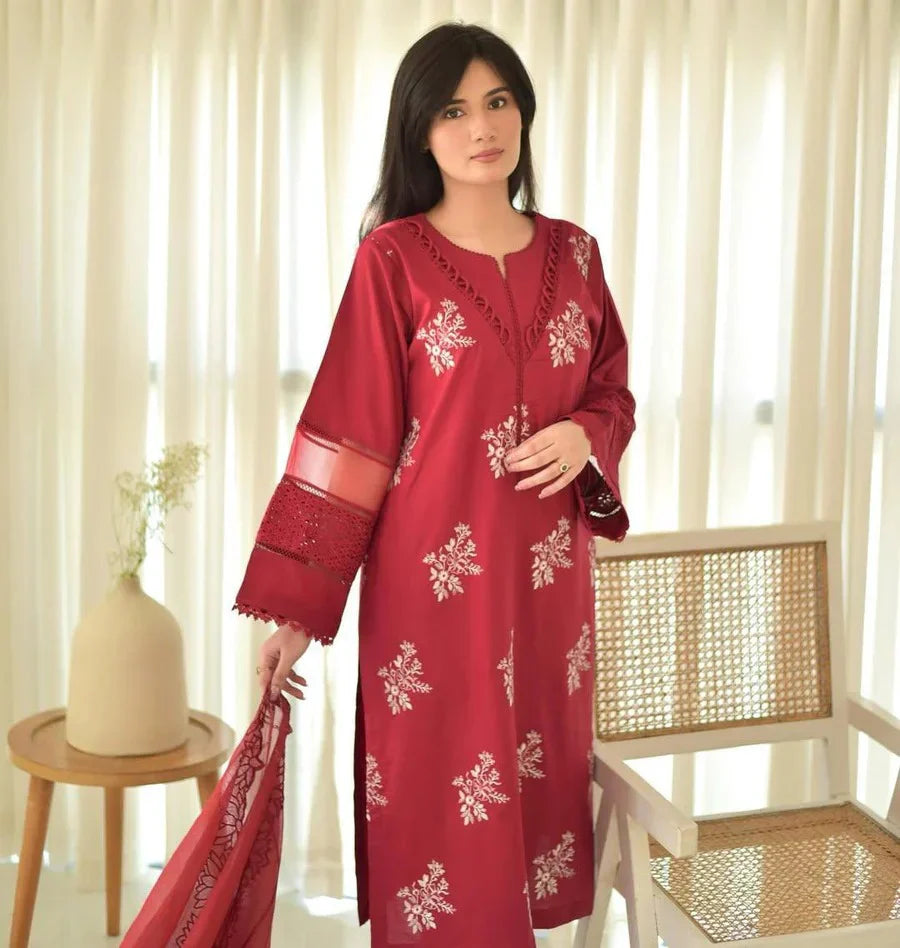 HORIYA LAWN CO-ORD SET 2Pc